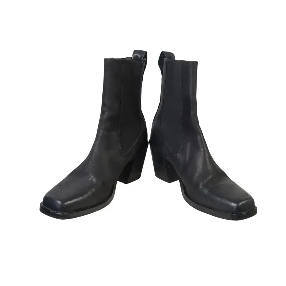 rag & bone Black Ankle Boots - Picture 3 of 8